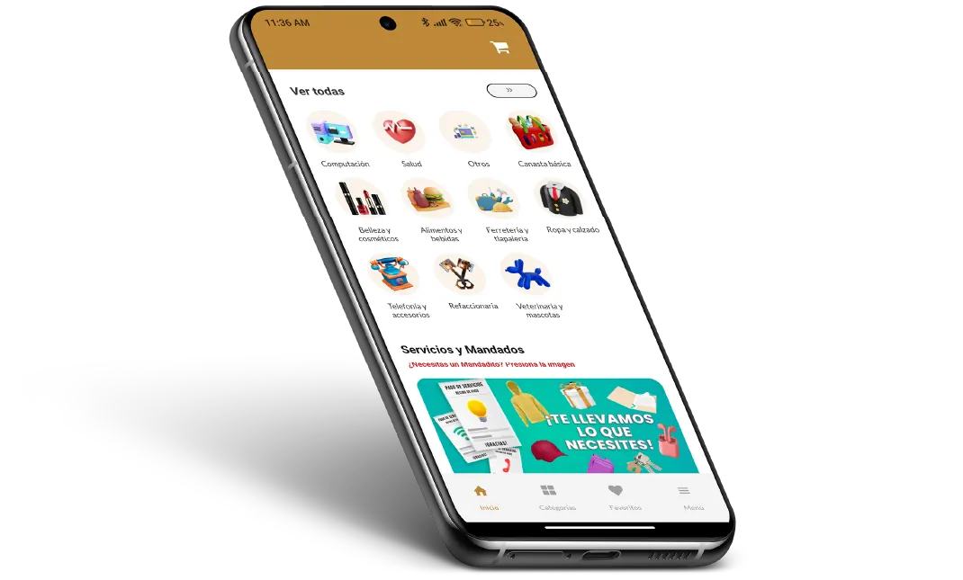 La app de Ka Uben en un celular