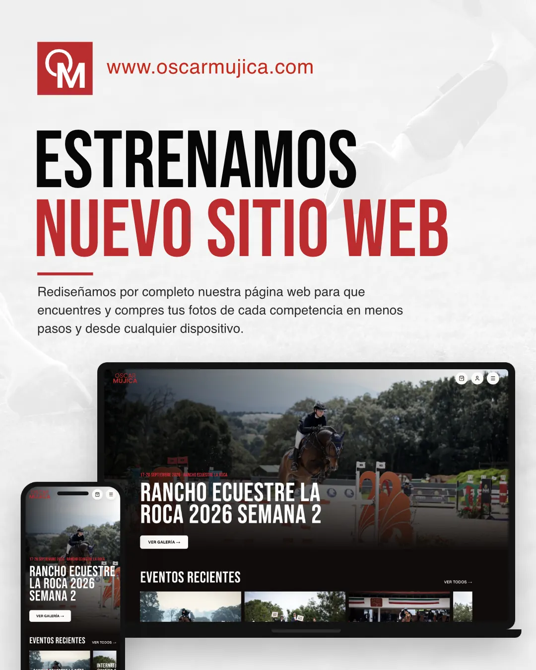Publicación que anuncia el sitio nuevo