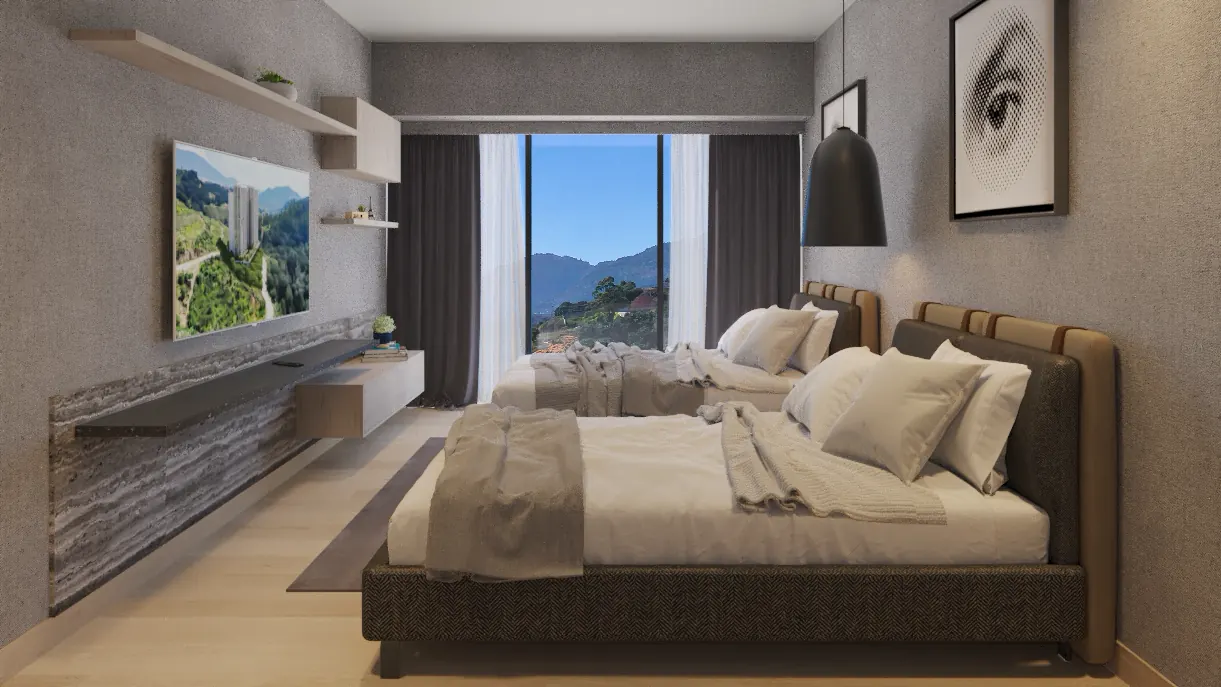 Render de una recámara