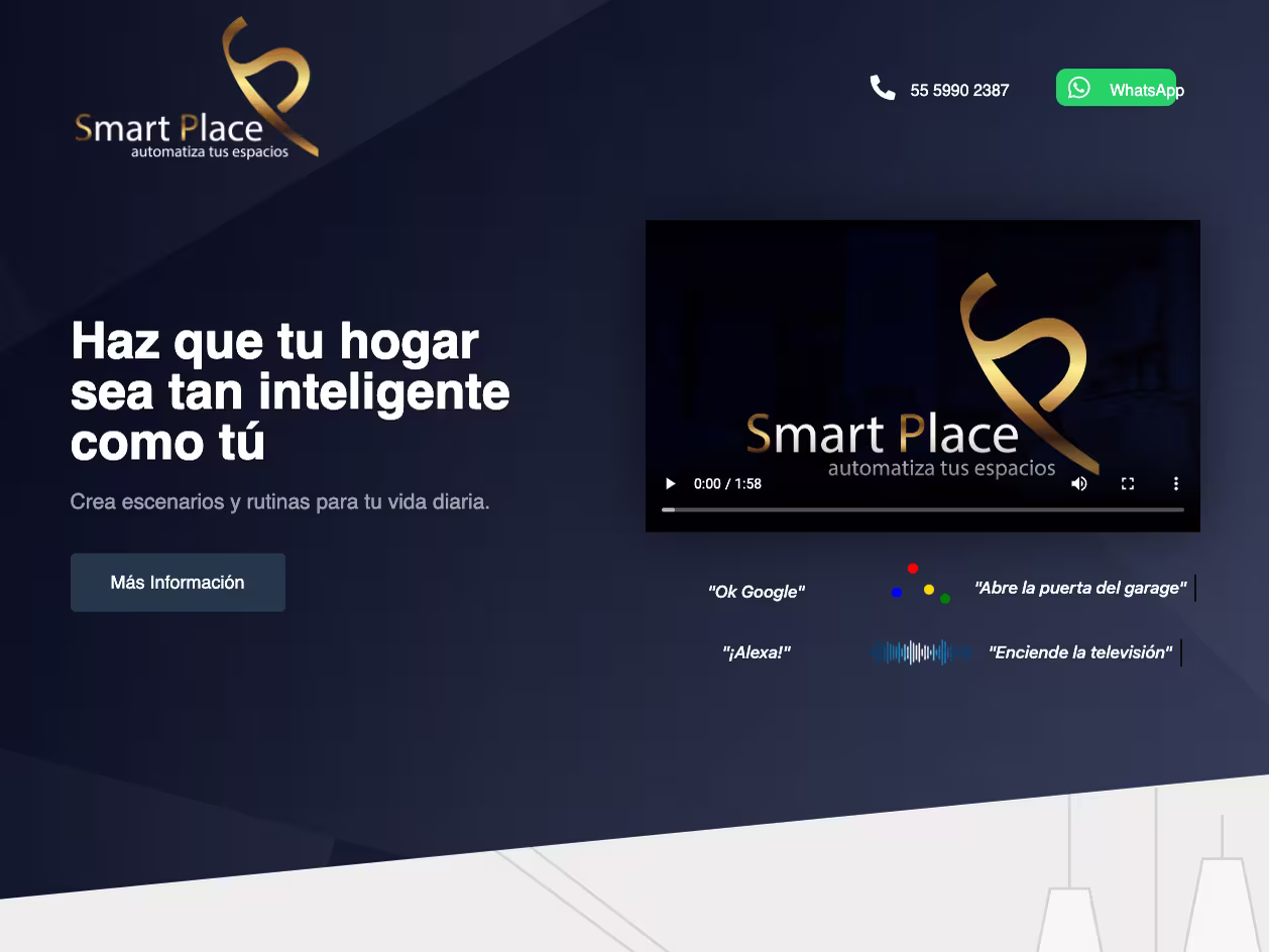 Smart Place: Sitio web para una empresa de automatización